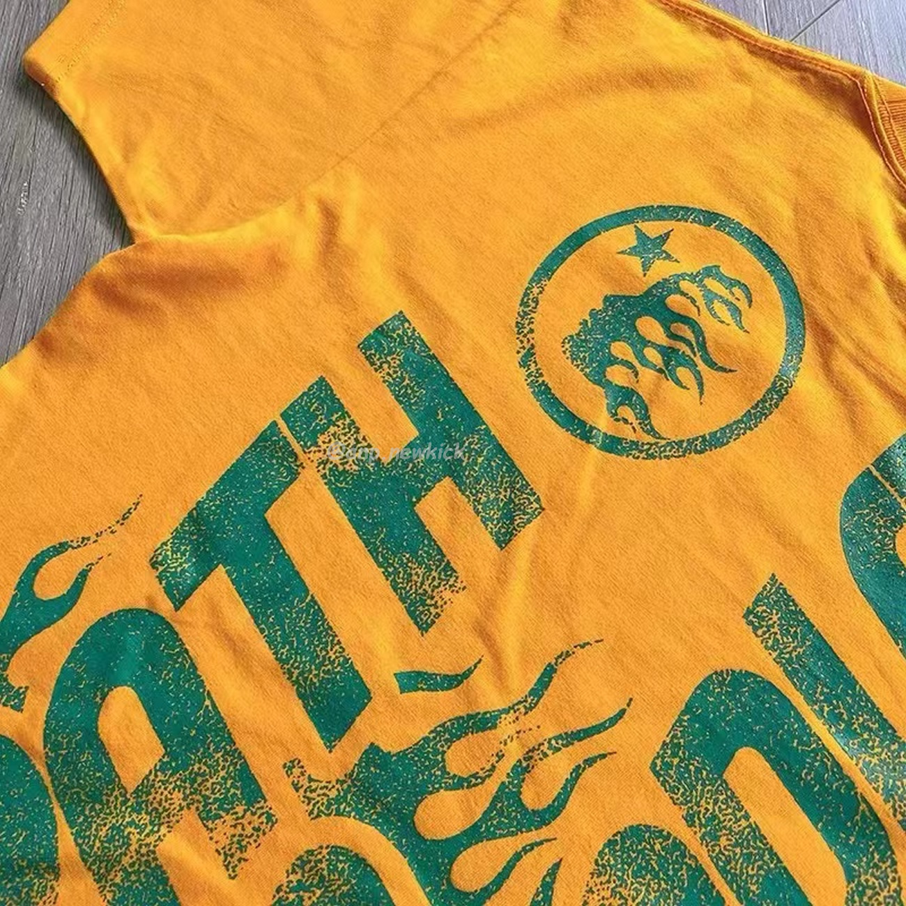 Hellstar Jesus Emblem Yellow T Shirt (6) - www.newkick.vip